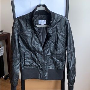 Faux leather jacket